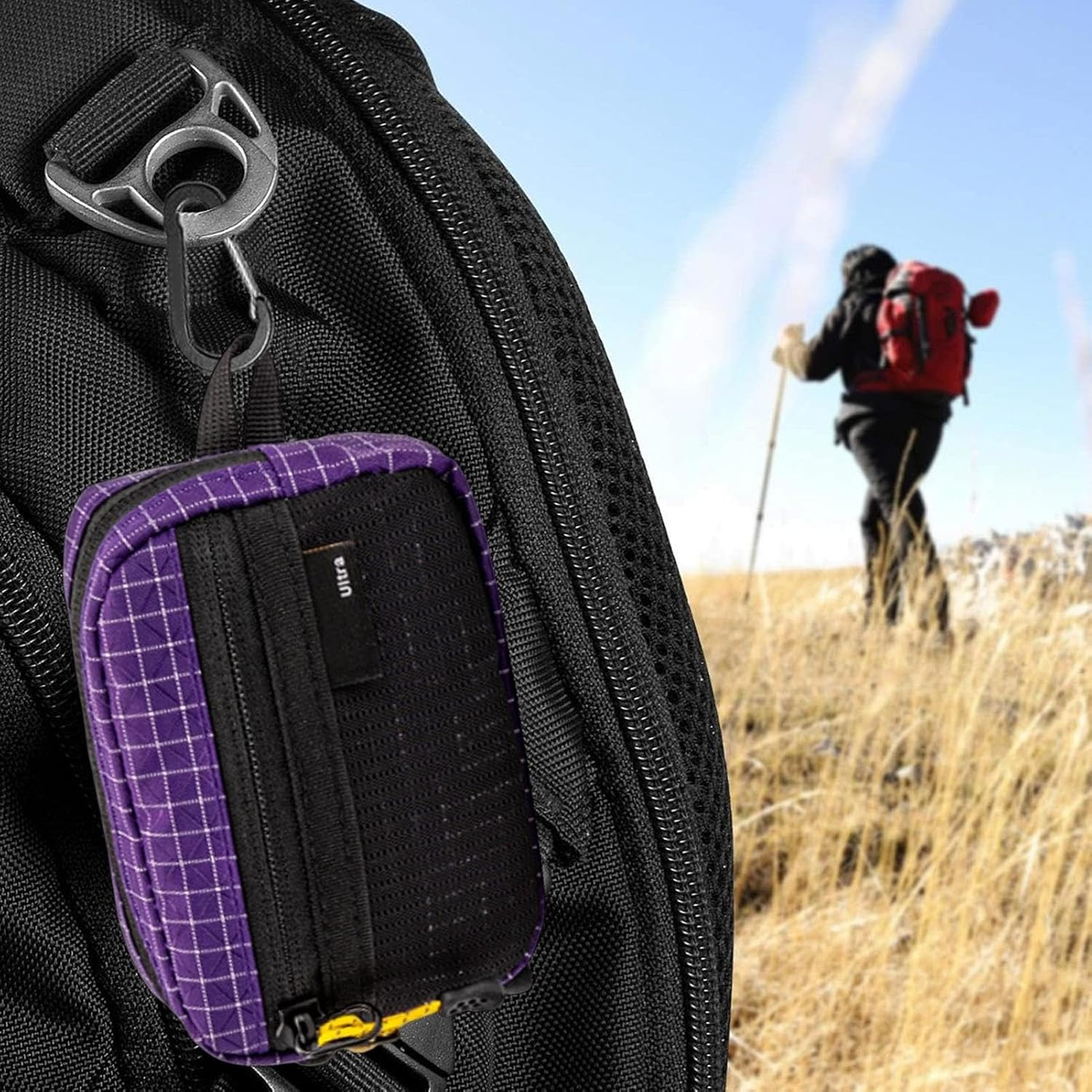 Portable Shoulder Strap Pouch, Waterproof Travel Bag for Daily Utility, Secure Multi-Pocket Organizer, Adorable Outdoor Gear Holder for Premium Sports Adventure and Casual Mobility Accessory - Purple image number 6