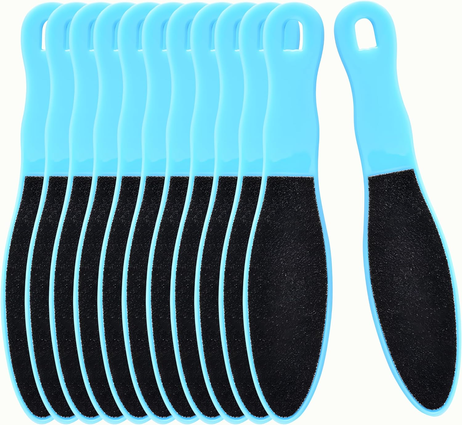 Batheidon Pack of 12 Callus File Foot File Set Double-Sided 16 X 3.5 Cm Foot Rasp for Callus Removal, Reusable Foot Files for Dry Cracked Feet, Wet and Dry