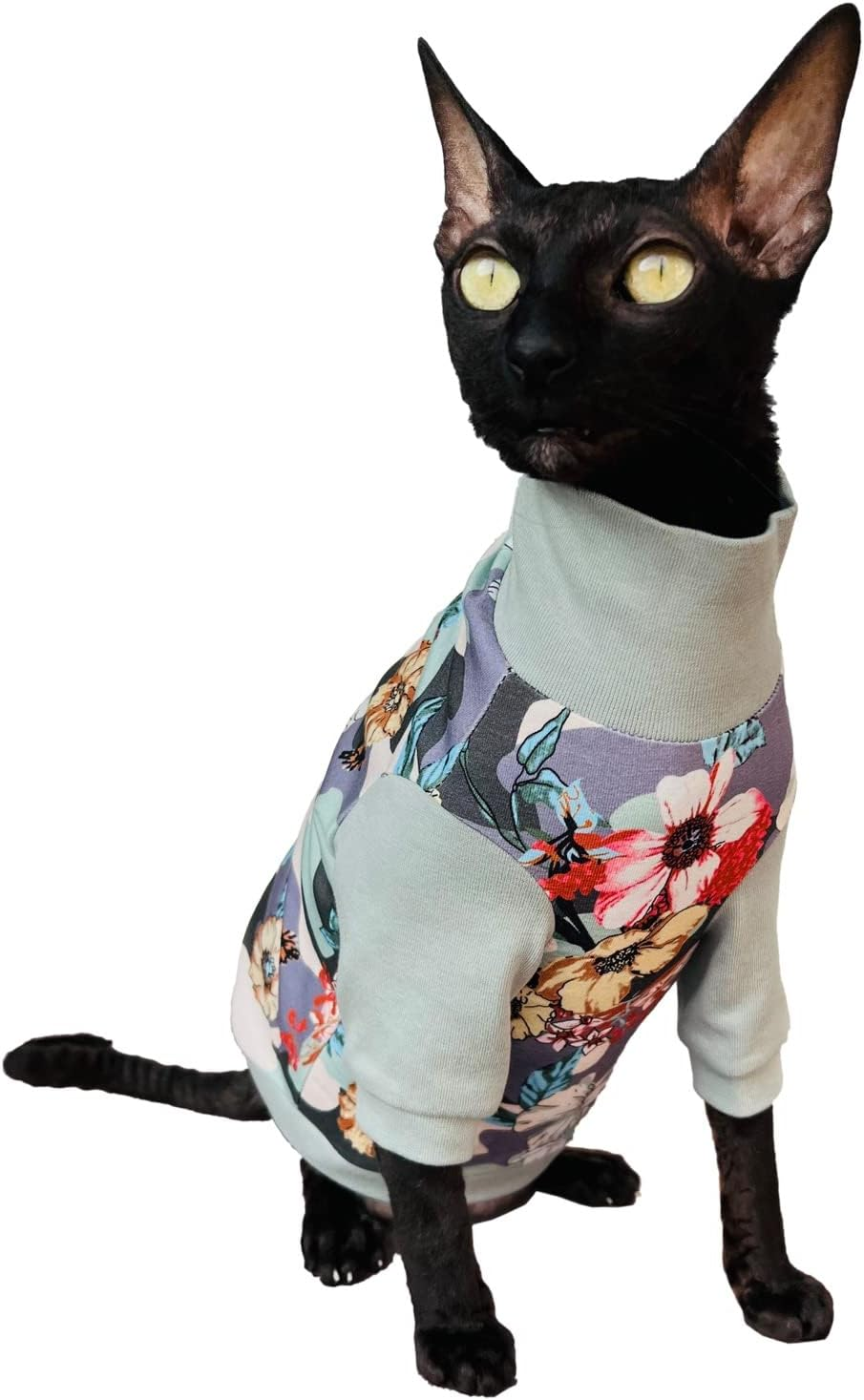 Kotomoda Hairless Cat'S Turtleneck Spring Camouflagefor Sphynx Cat (Small) image number 2