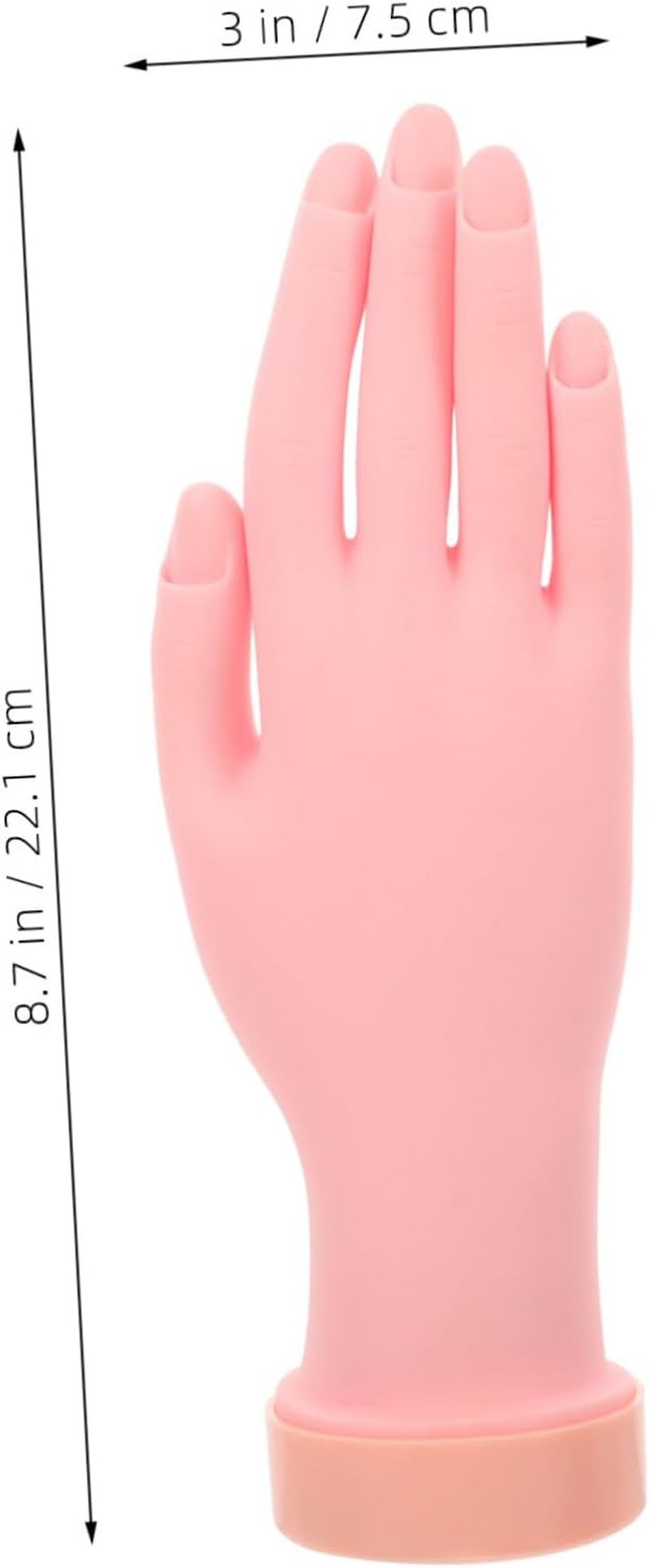 OSOLADY Mannequin Hand for Nail Practice Bendable Fake Hand Model for Manicure Training Realistic for Beginners Portable Nail Art Display for Salon Use image number 4
