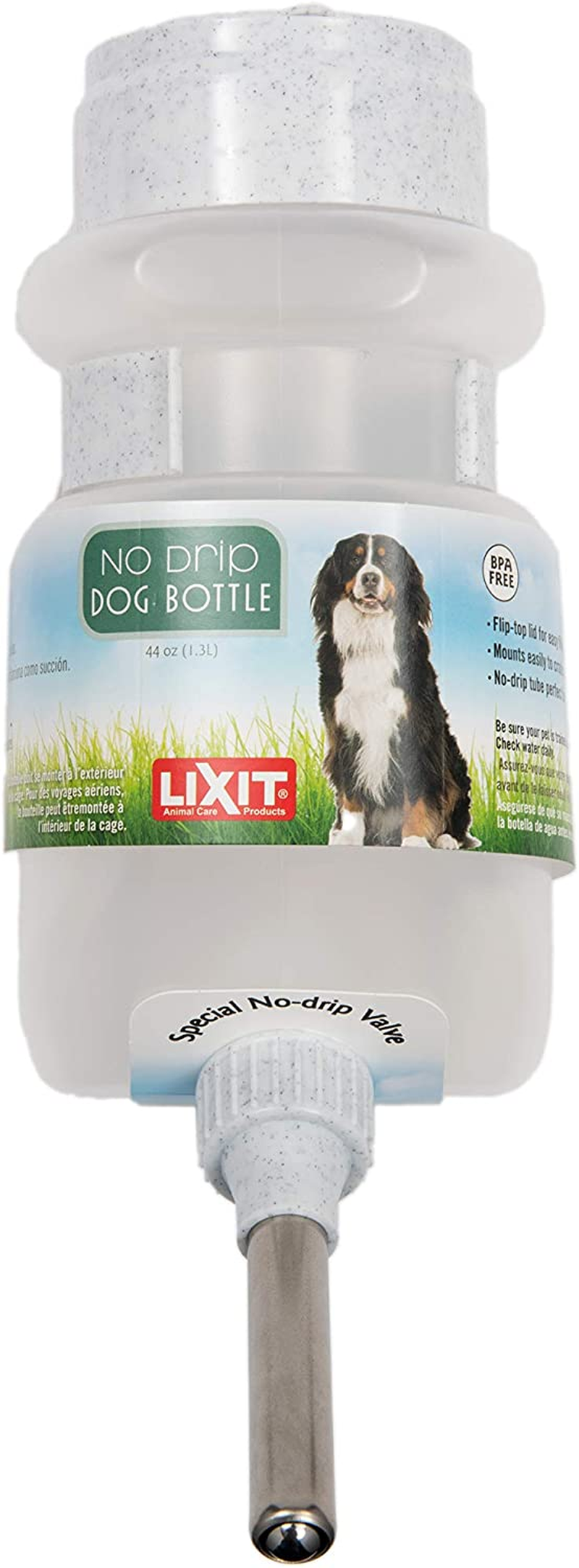 Lixit Top Fill Water Bottles for Dogs (44Oz), Assorted Color, 671036 image number 4