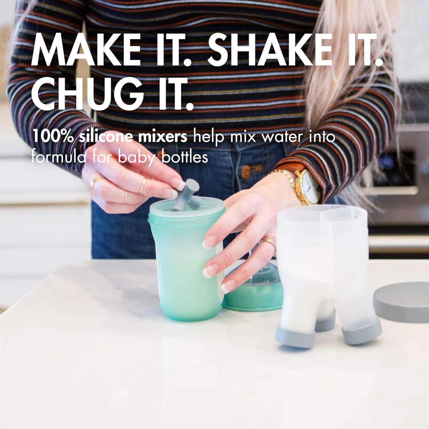 Boon&reg; Tripod&reg; Formula Container + Mix Silicone Formula Mixer image number 3