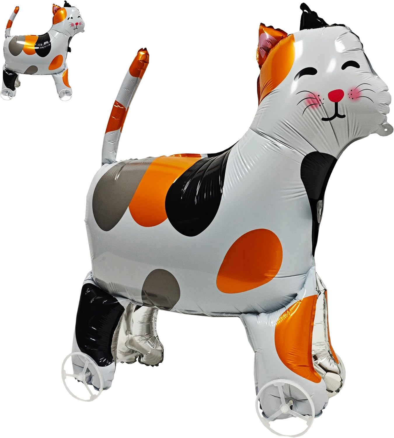 Walking Cat Balloons with Wheels Self Standing Animal Pet Cat Balloons Cat Balloons for Kids Birthday Party Pet Cat Theme Birthday Party Decorations