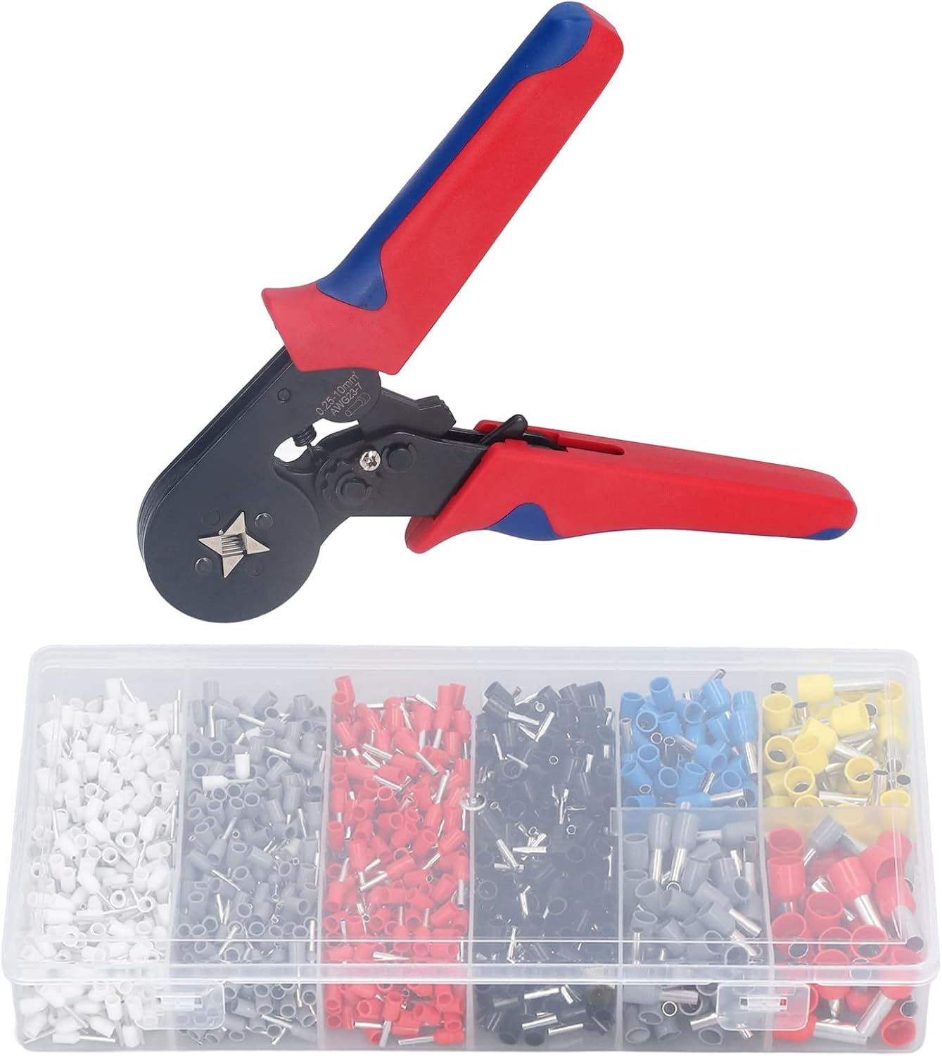 Copper Ferrule Crimping Tool Kit Efficiently Strips Terminals Portable Set for Various Equipment image number 3