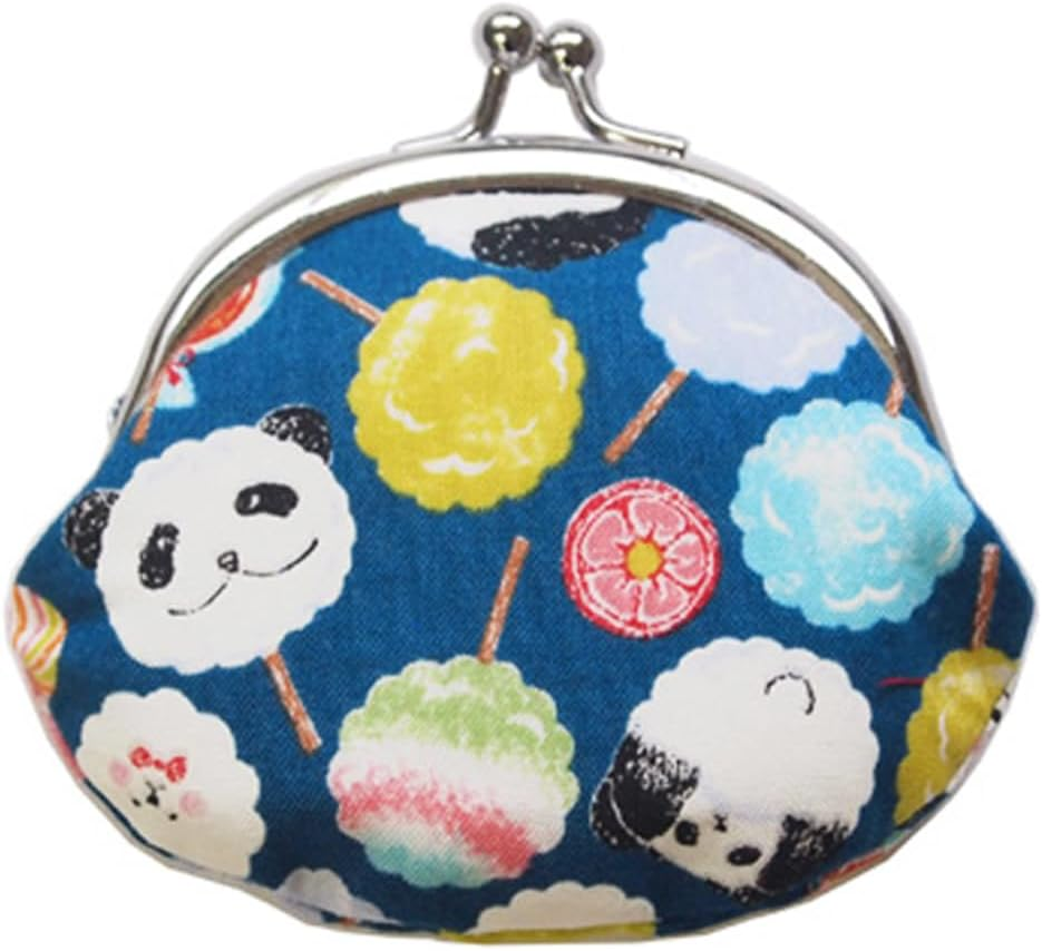 Keisuu Coin Purse Cotton Pouch, Made in Japan, 3.3 X 3.7 Inches (8.5 X 9.5 Cm), 2.6 Inches (2.6 Cm)