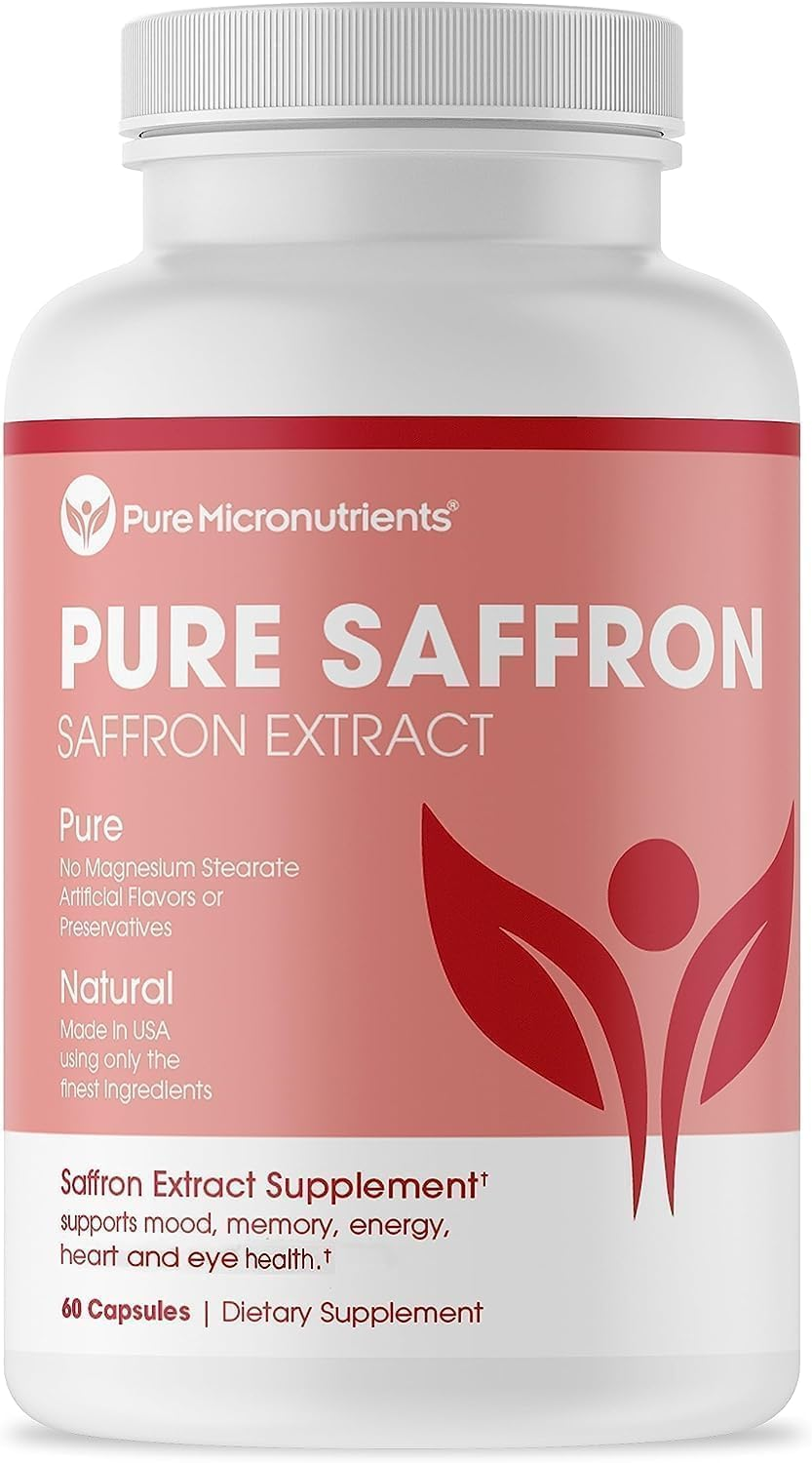 Saffron Supplements - 100% Pure Saffron Extract Capsules - Boost Energy & Mood, Support Eye & Heart Health image number 5