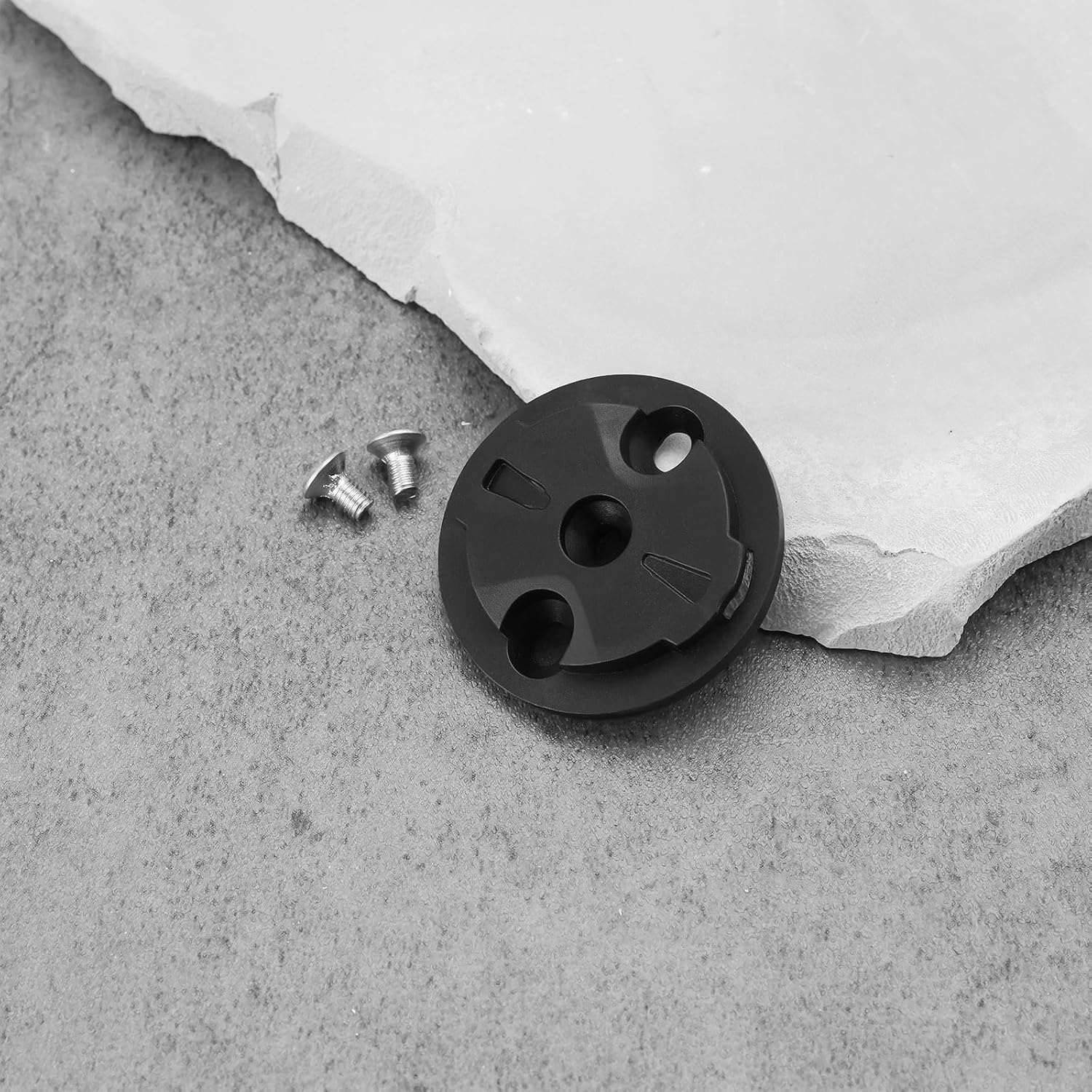 SG Store 2 Sets Bike Computer Bracket Mount Fixed Base Stopwatch Bracket Fixed Male Seat Dial Fixing Base Compatible with Garmin 32X29X2Mm Black - 32X29X2Mm image number 4