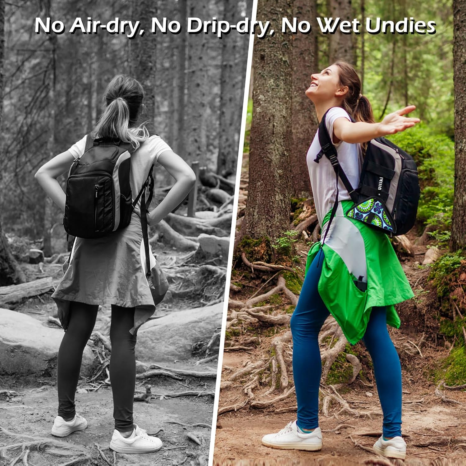 Pee Cloth for Women Hiking, Washable Reusable Camping Toilet Paper, Pee Rag after Using Outdoor Female Urination Device, Hygienic Female Urinal Solution for Women Travel - Pink 1 Pc image number 2