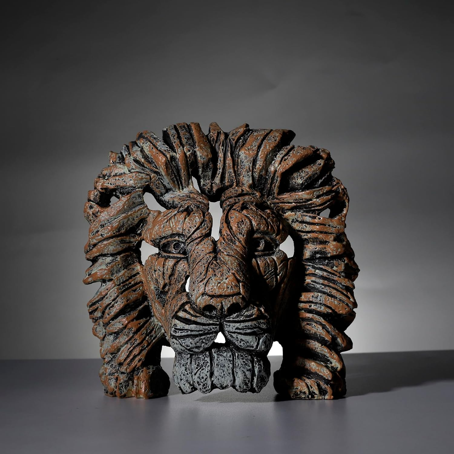 Lion Head Statue Sculpture Bust Decor,The King of Beasts,Resin Decor Animal Centerpiece for Table Decor,Statue Decoration for Living Room/Bedroom/Home/Garden,Great Collectible(Lion) image number 4