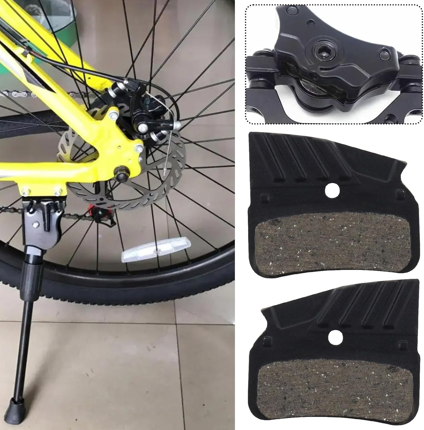 Create Idea Pair of N03A Resin Brake Pads Mountain Bike Disc Brake Pads Compatible with Shimano BR-M9120(XTR) BR-M8120(XT) BR-M7120(SLX) image number 6