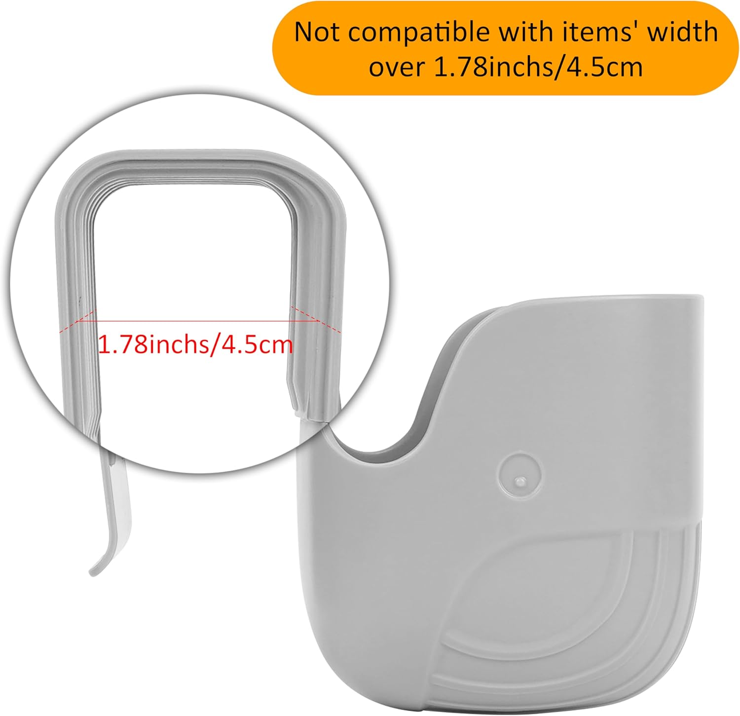 Universal Cup Holder for Car Seats, Baby Strollers, Wheelchairs, and More &ndash; Grey (1) image number 5