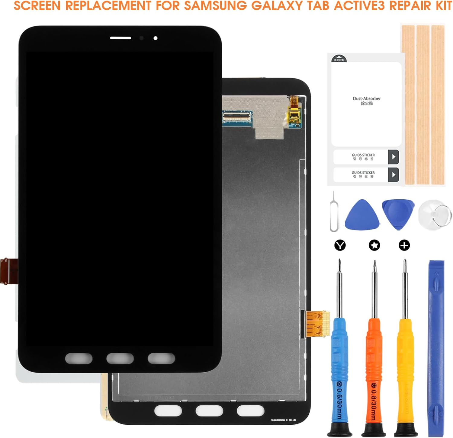 Screen Replacement for Samsung Galaxy Tab Active 3 T575, LCD Display for Galaxy Tab Active 3Rd 2020 SM-T575 SM-T577 Touch Screen Digitizer Full Assembly with Repair Tools image number 5