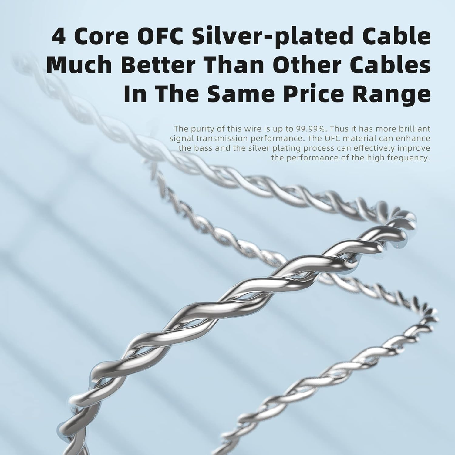 KB2208 Hifi In-Ear Monitor, High Performance DD Unit, Powerful Bass, In-Ear Headphones, Detachable Cable Design, 0.78 Mm, 2 Pin, for Musicians, Singers, Drummers (Silver, Microphone)