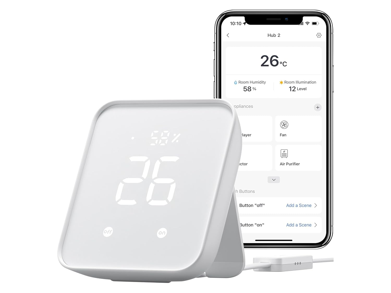Switchbot Hub 2 IR Transmission System Thermo-Hygrometer