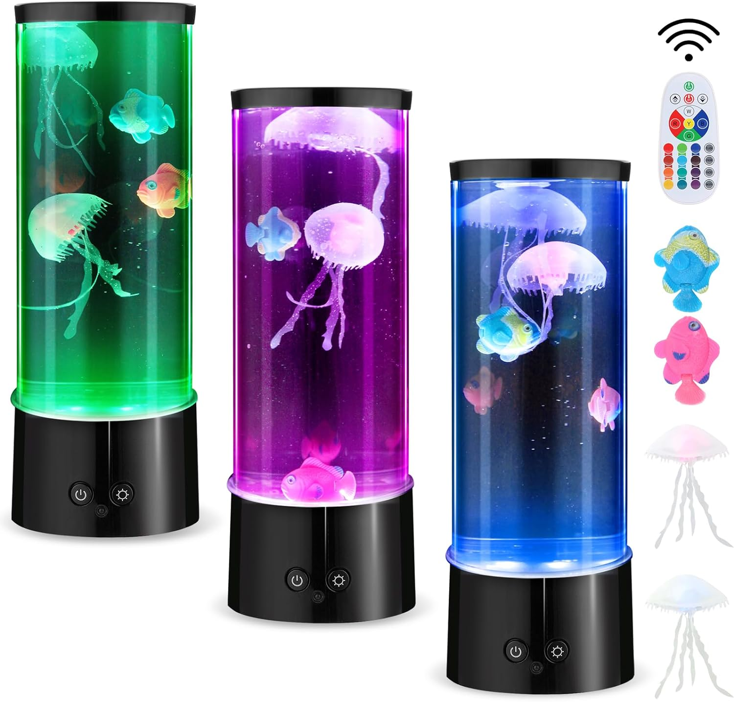 Abeststudio LED Jellyfish Lava Lamp, round Jellyfish Aquarium Light - 17 Colour Changing, 4 Modes Lighting, Dimmable Jellyfish Aquarium Lamp for Decor Home Office Relax Night Light Great Gifts for Kid image number 5