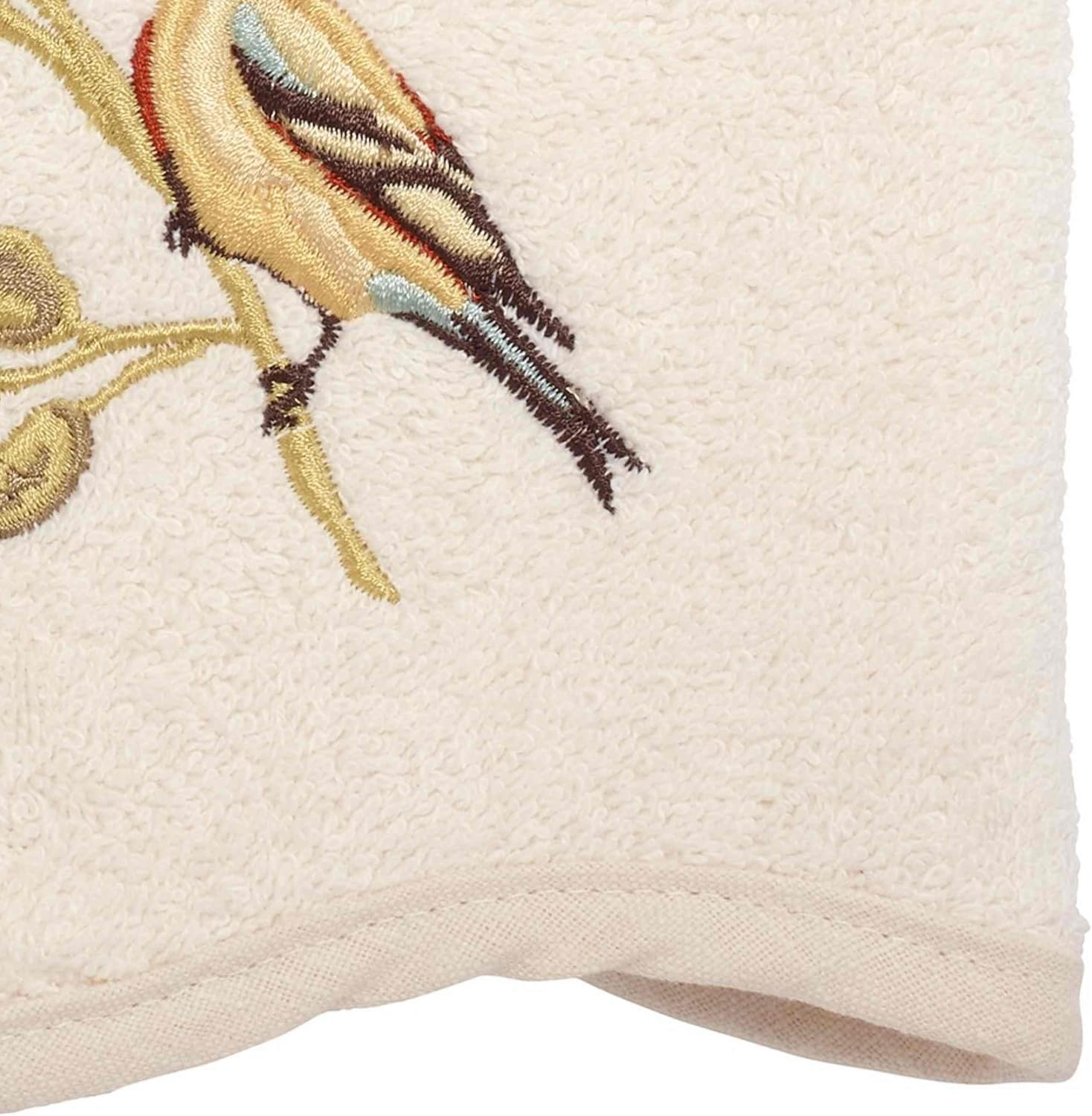 Avanti Linens - Hand Towel, Soft & Absorbent Cotton Towel (Premier Songbirds Collection, Ivory)