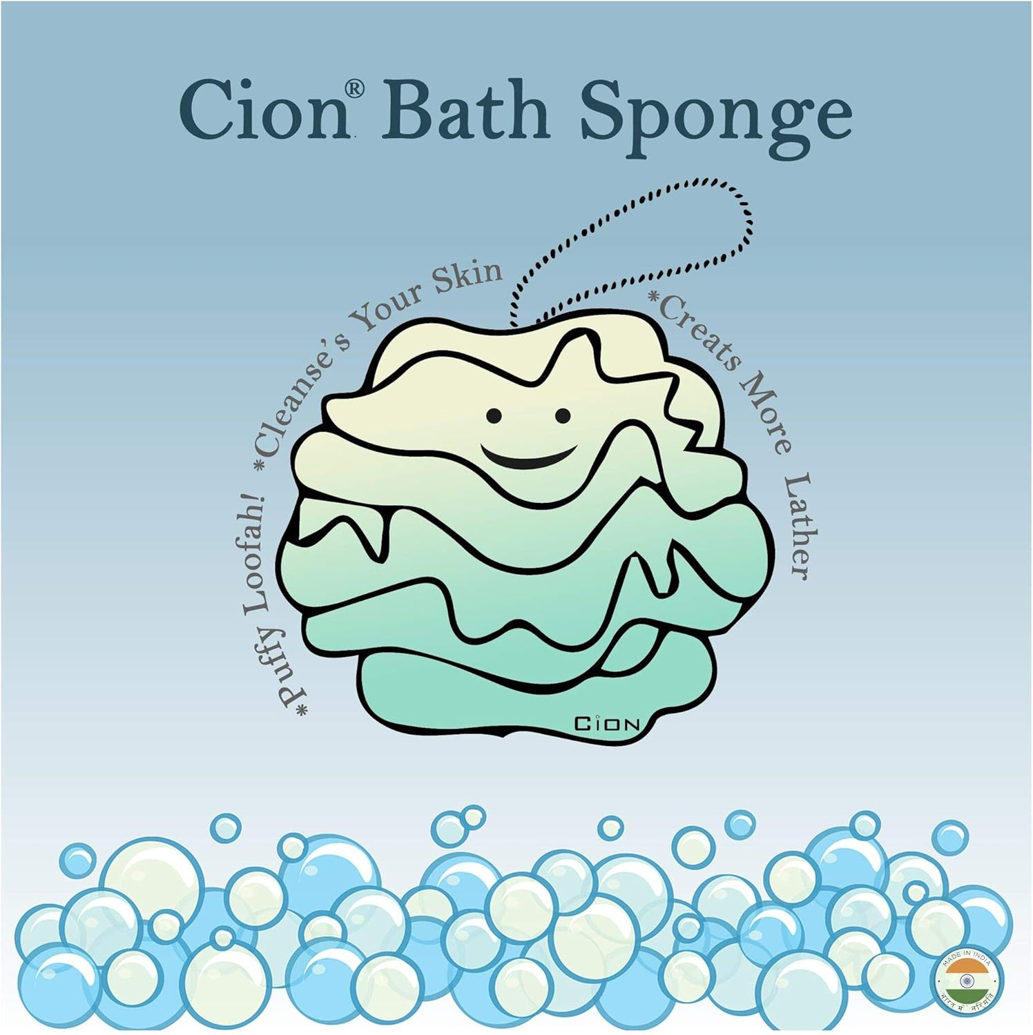 Shelter Combo of Soft Bath Loofah Body Bath Brush for Smoother Skin (Purple, Pink & Sky Blue), Set of 3, Pack of 1 image number 6