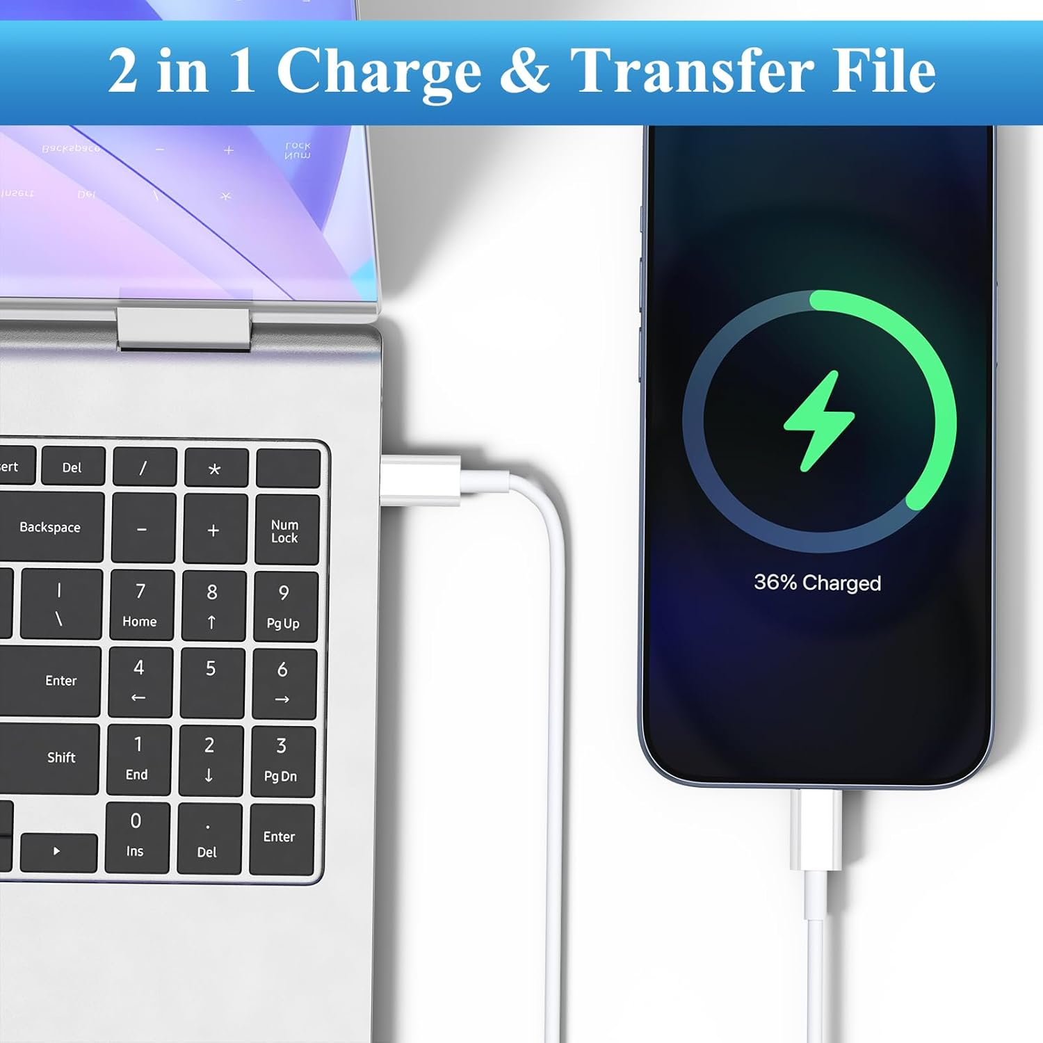 2Pack USB C to USB C Cable for Samsung Galaxy S25/S24/S23/S22 Ultra, 1M/3.3Ft 60W USB Type C PD Fast Charging Cable for Galaxy A56/A05S, Tab A9+ S9 S10 (1M/3.3Ft) image number 6