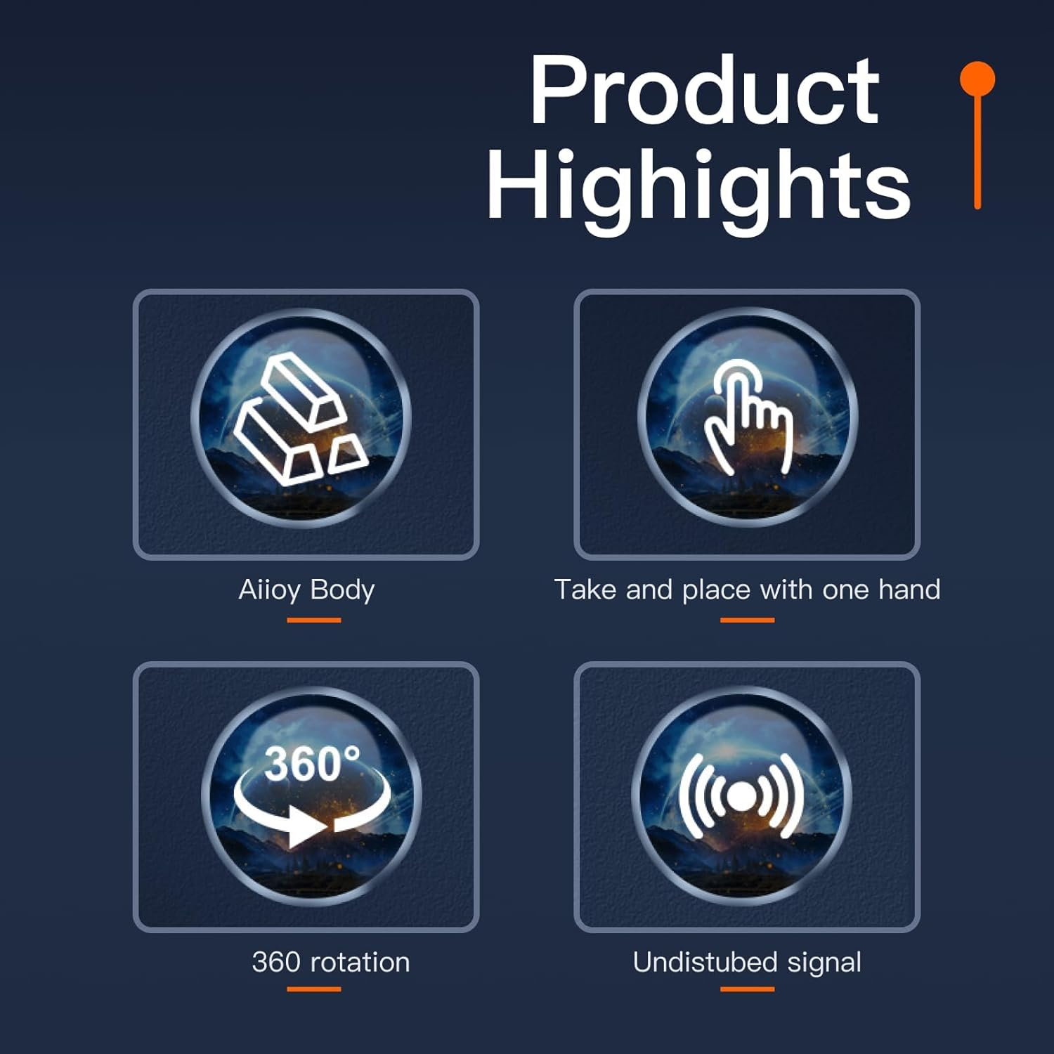 Car Mount for Iphone 16 Pro Max/16/15/14/13/12 Series, 360&deg; Adjustable Magnetic Phone Holder with Strong Magnets, Air Vent Clip, Compatible with All Smartphones, Easy One-Hand Operation image number 3