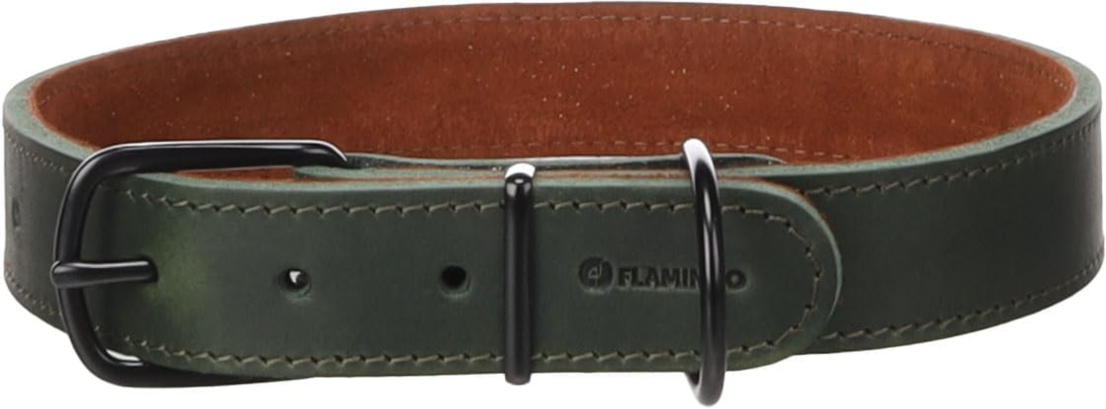 Dog Collar Montana Green XXL 53-63Cm 28Mm