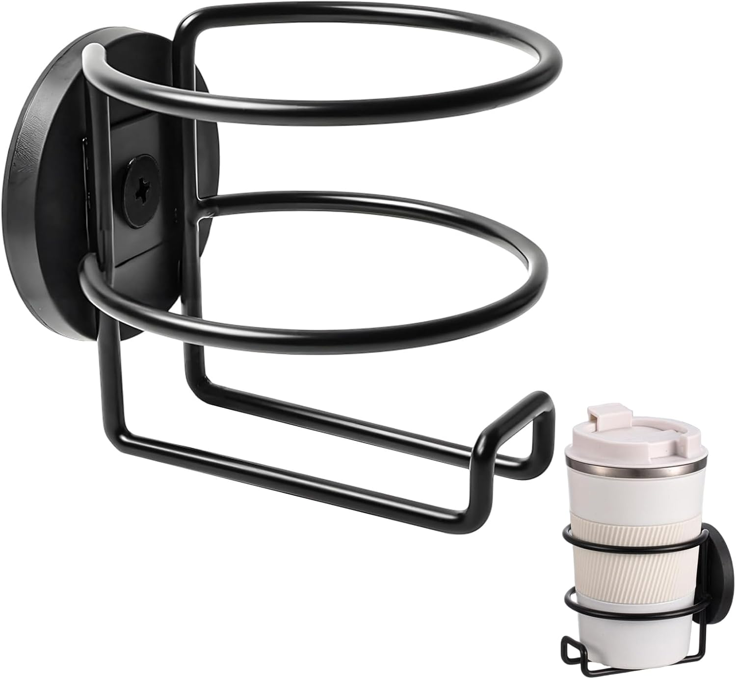 Magnetic Cup Holder, 304 Stainless Steel Magnetic Cup Caddy for Tractor Mower Truck Car Fridge,Magnet Can Holder on Metal Surface image number 5