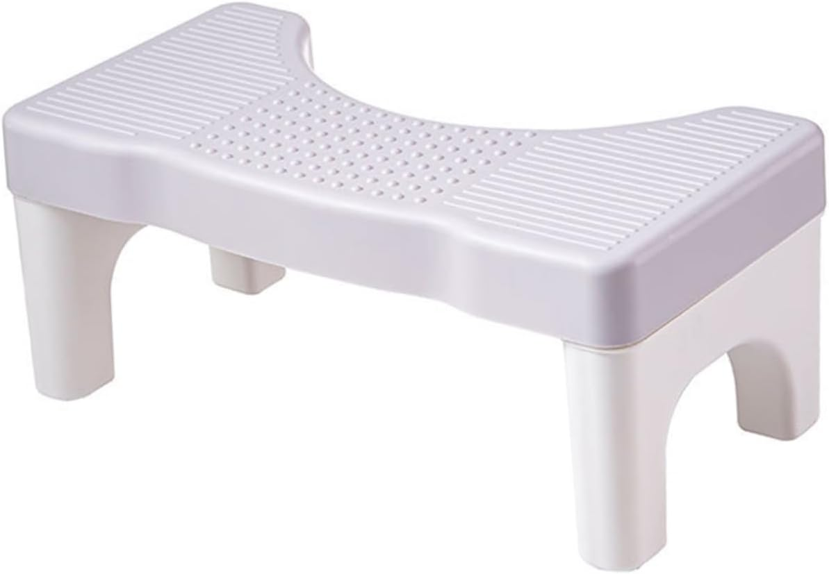 Flying Stool Toilet Foot Rest Adjustable Height Bathroom Stool for Home Use Anti-Skid Pp Material Comfortable Support for Adults and Children