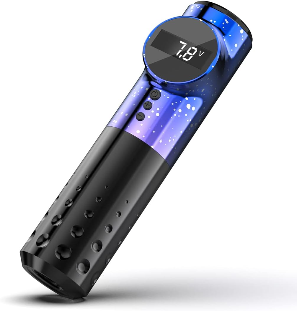 Mast Archer Wireless Tattoo Pen Machine, Rotary Tattoo Gun with Powerful Motor by Mcore, 2,000Mah Battery by Mastlabs for Run Long Time 3.5Mm Stroke Gradient Purple