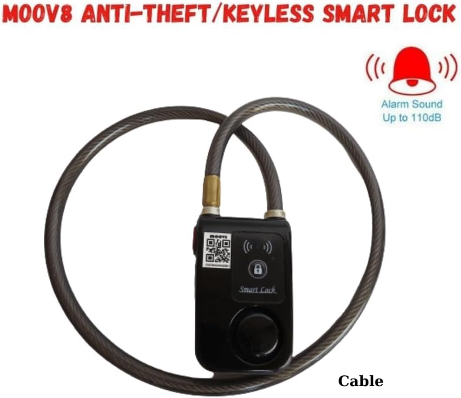 Ilock Keyless Ebike/Scooter Smart Lock with anti Theft Alarm 110Db APP Control Cable image number 1
