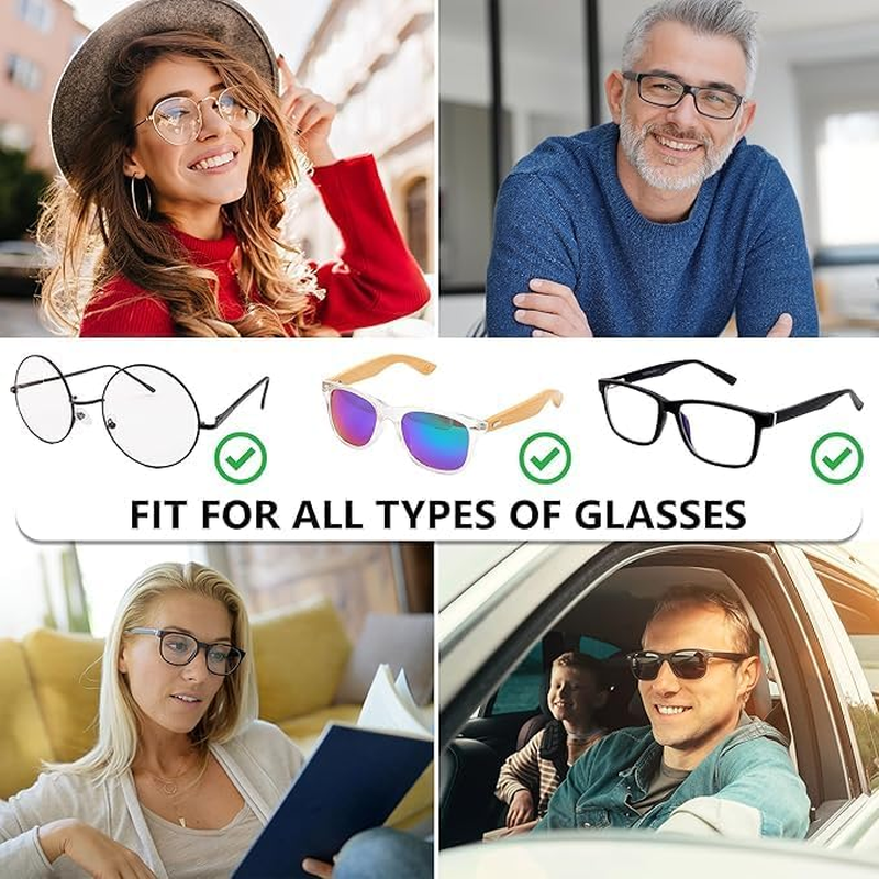 4 PCS Glasses Strap Eyewear Retainer Strap Anti-Slip Elastic Sports Sunglasses Eyeglasses Holder Straps Black Glasses Neck Lanyard Cord. Adjustable Eyeglasses Retainer for Adults Men