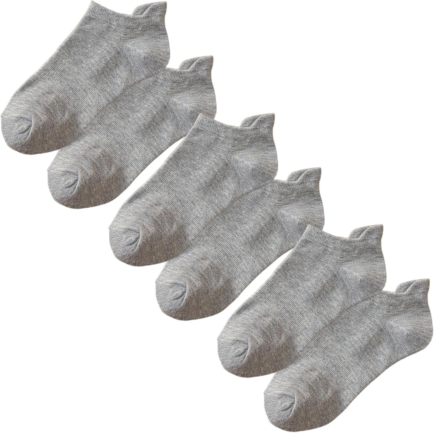 Dress Cici Men'S Extra Low Cut Socks with Tab, Cotton Ankle Socks (3 Pairs) - Black image number 2