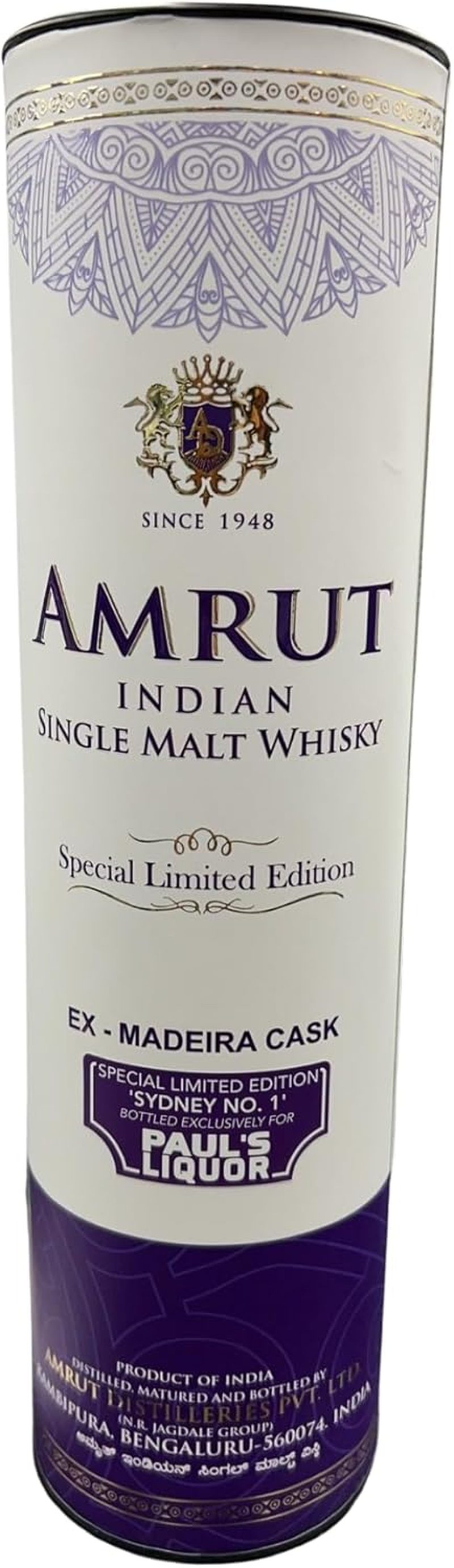Amrut 5 Year Old Sydney Edition Cask #8834 Limited Edition Whisky 700Ml
