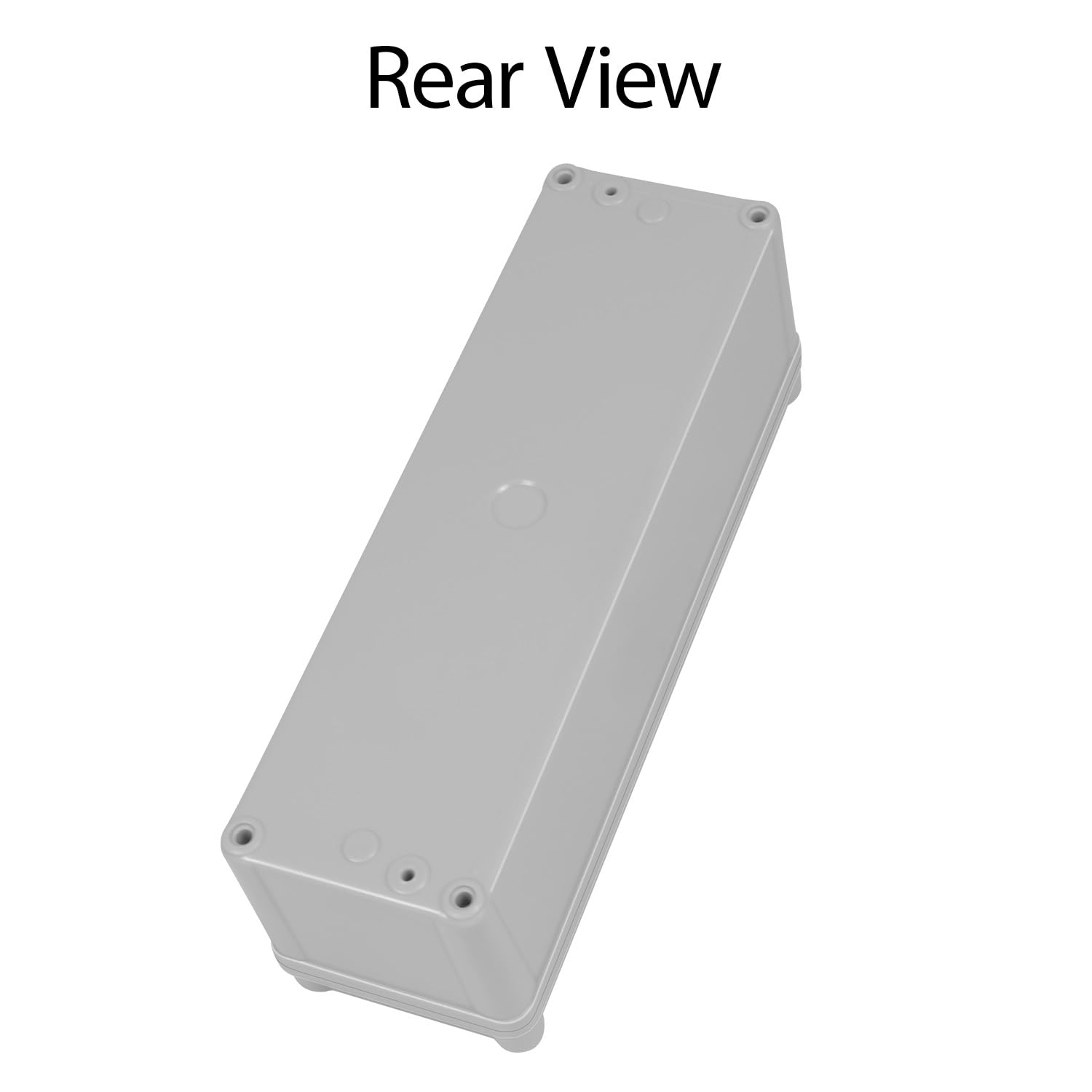 Hohaing Junction Box，9.8"X 3.3"X 3.1" Outdoor Electrical Box with Mounting Plate, IP67 Dustproof Waterproof ABS Plastic Project Box, DIY Electrical Enclosure Gray (250X 85X 80 Mm)