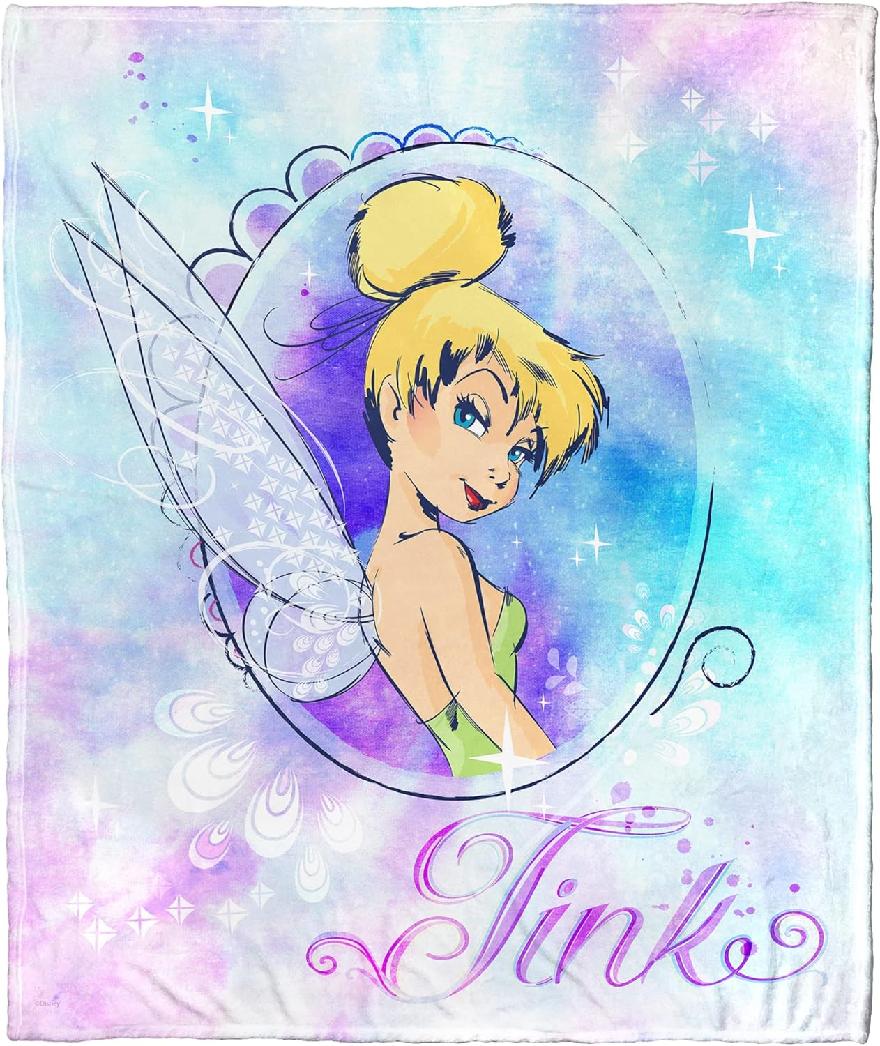 Northwest Fairies Silk Touch Throw Blanket, 50" X 60", Cosmic Tink