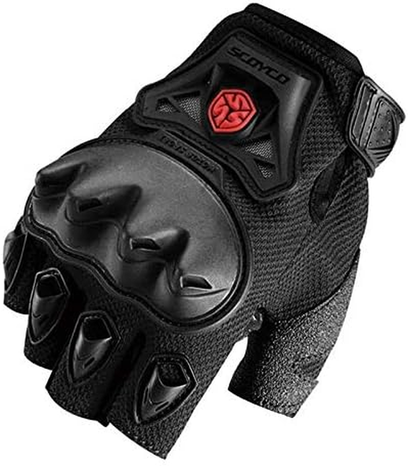 Motorbike Fingerless Gloves Summer Motorcycle Halffinger Cycling Bike MTB MC29D