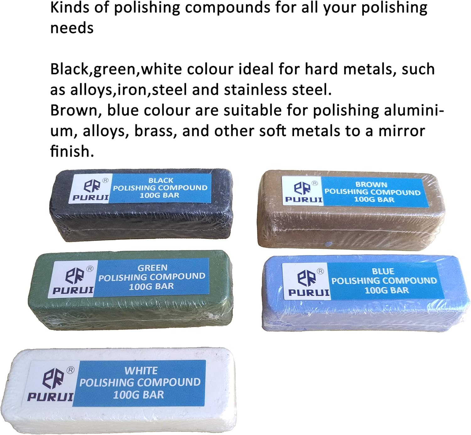 PURUI 11PC Metal Polishing Buffing Kit Use on 6" Bench Grinder image number 6