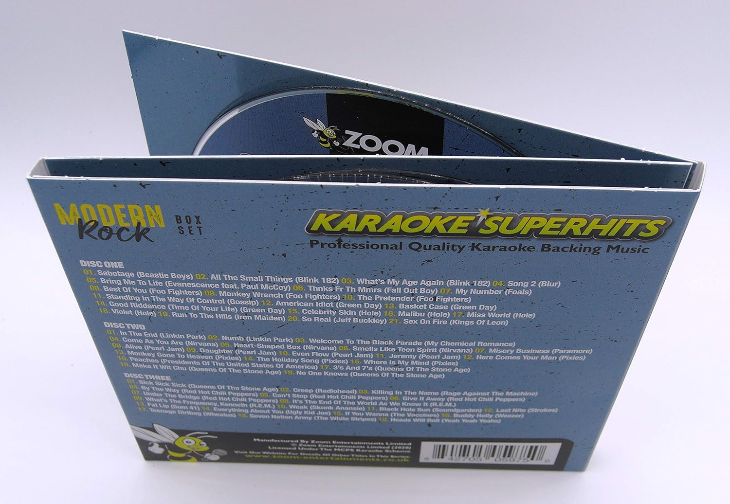 Zoom Karaoke CD+G - Modern Rock Superhits - Triple CD+G Karaoke Pack image number 1