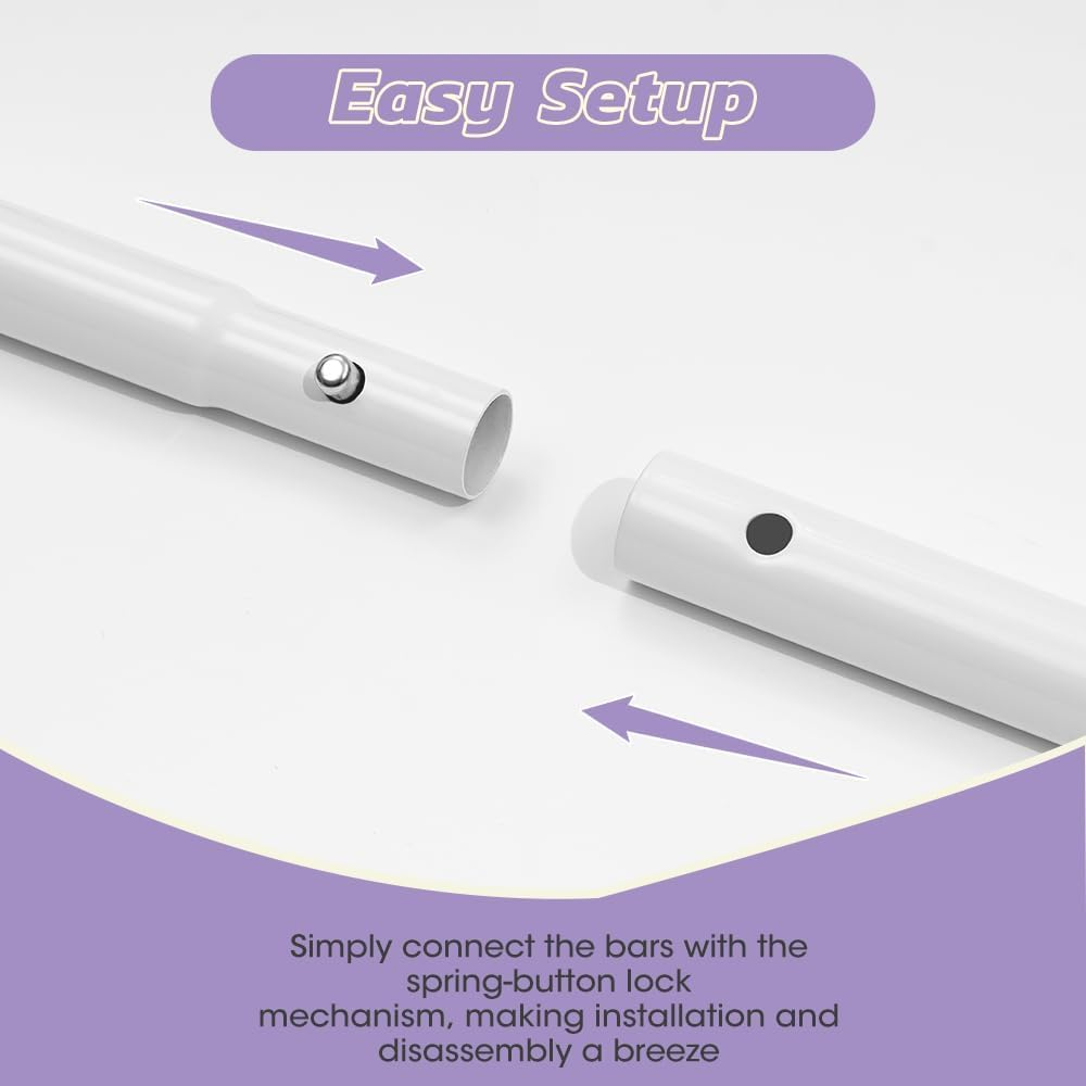 Playpals Toddler Bed Rail Guard, Extra Long Height-Adjustable Folding Bedside Barrier for Kids, Crib-Safe Design, Fits Queen, Full, Twin, King Beds (1 Piece, 200Cm X 72Cm/85Cm) image number 1