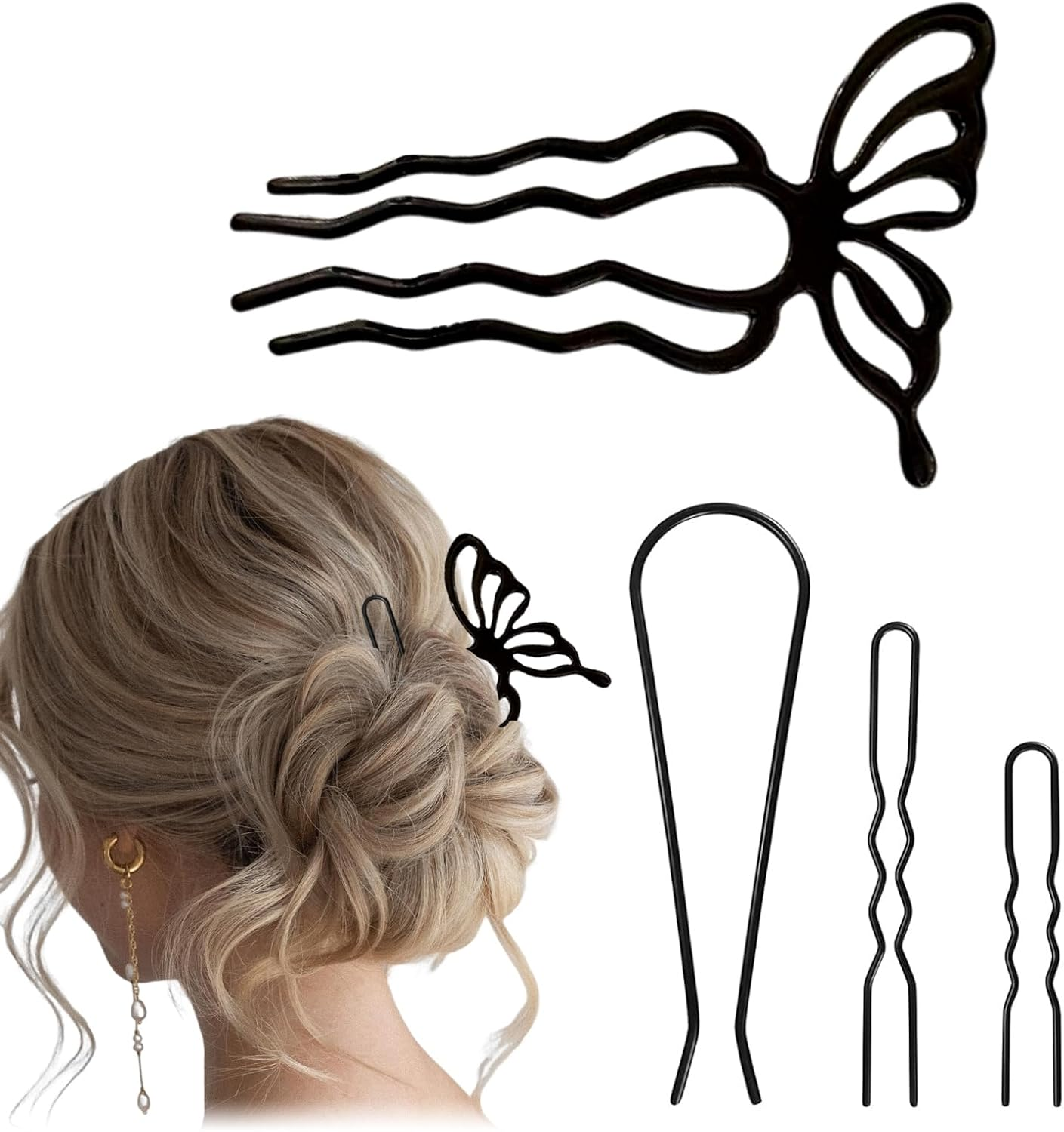 CALLYSONIC Hair Combs for Clip In