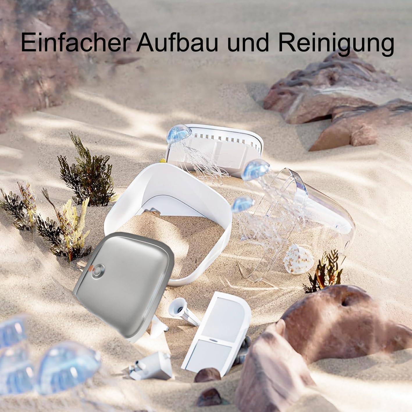 Astropet Drinking Fountain with Wireless Water Pump for Cats and Smaller Dogs, Ultra Quiet 2 Litre Cat Fountain, Stainless Steel Drinking Bowl for Easy Cleaning image number 3