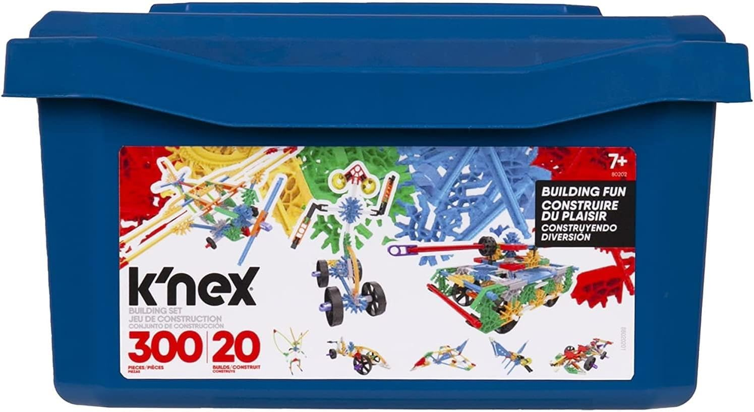 K'NEX - Building Fun Tub 300 Pieces 20 Builds image number 6