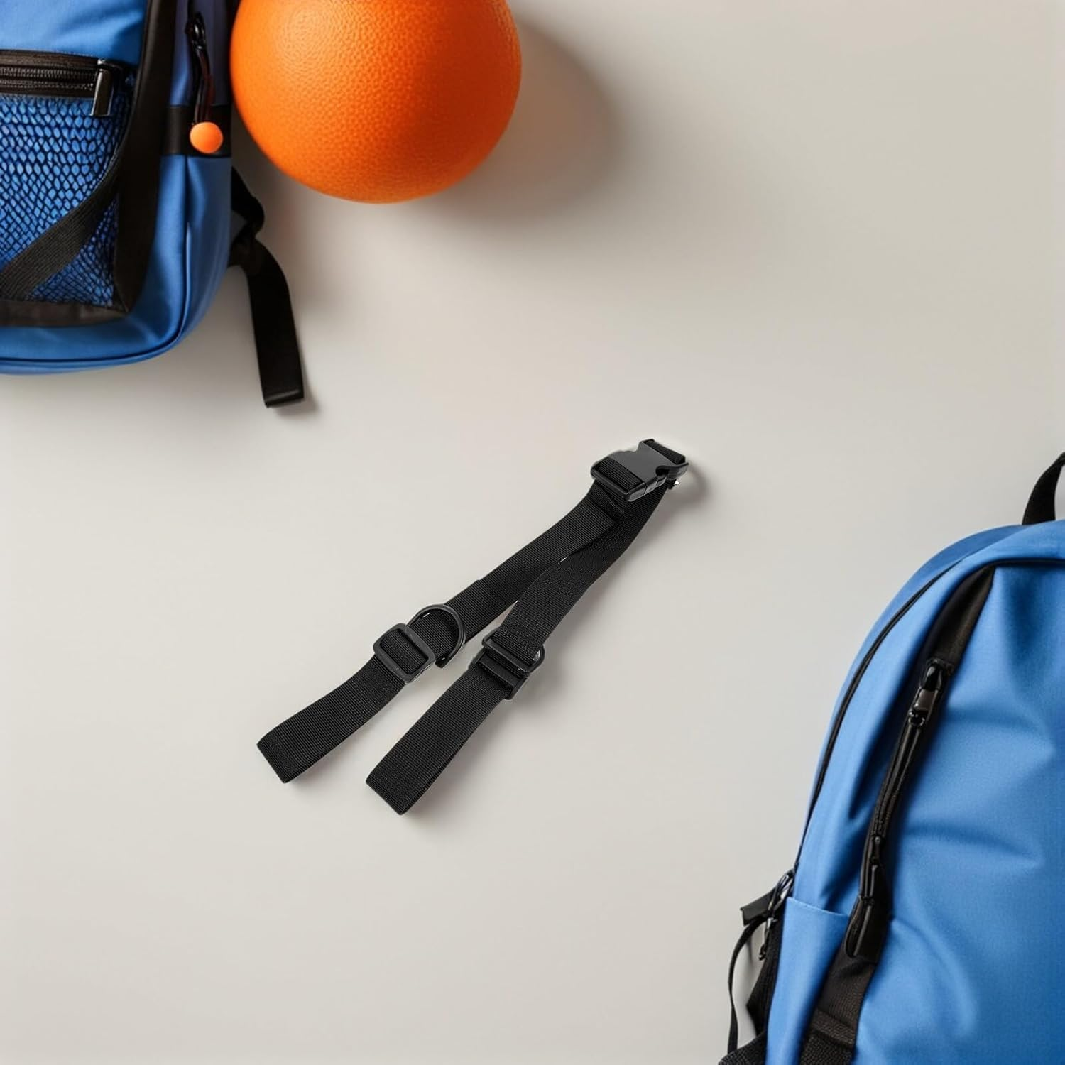 FUNOMOCYA 5Pcs Adjustable Luggage Straps Quick Release Plastic Buckle, Multi-Functional Utility Bundle Straps for Securing Suitcases, Yoga Mats, Backpacks and Camping Gear, Black image number 3