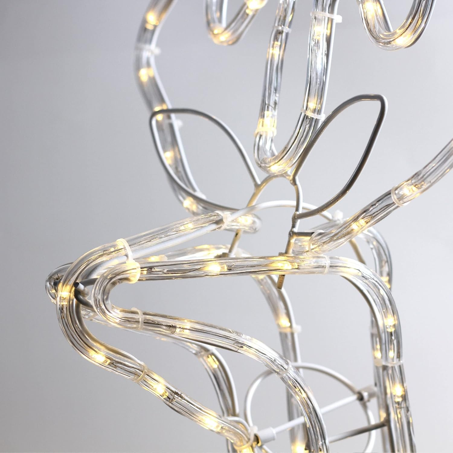 3D Illuminated LED Reindeer with Motor | Three Colour Options - Warm White