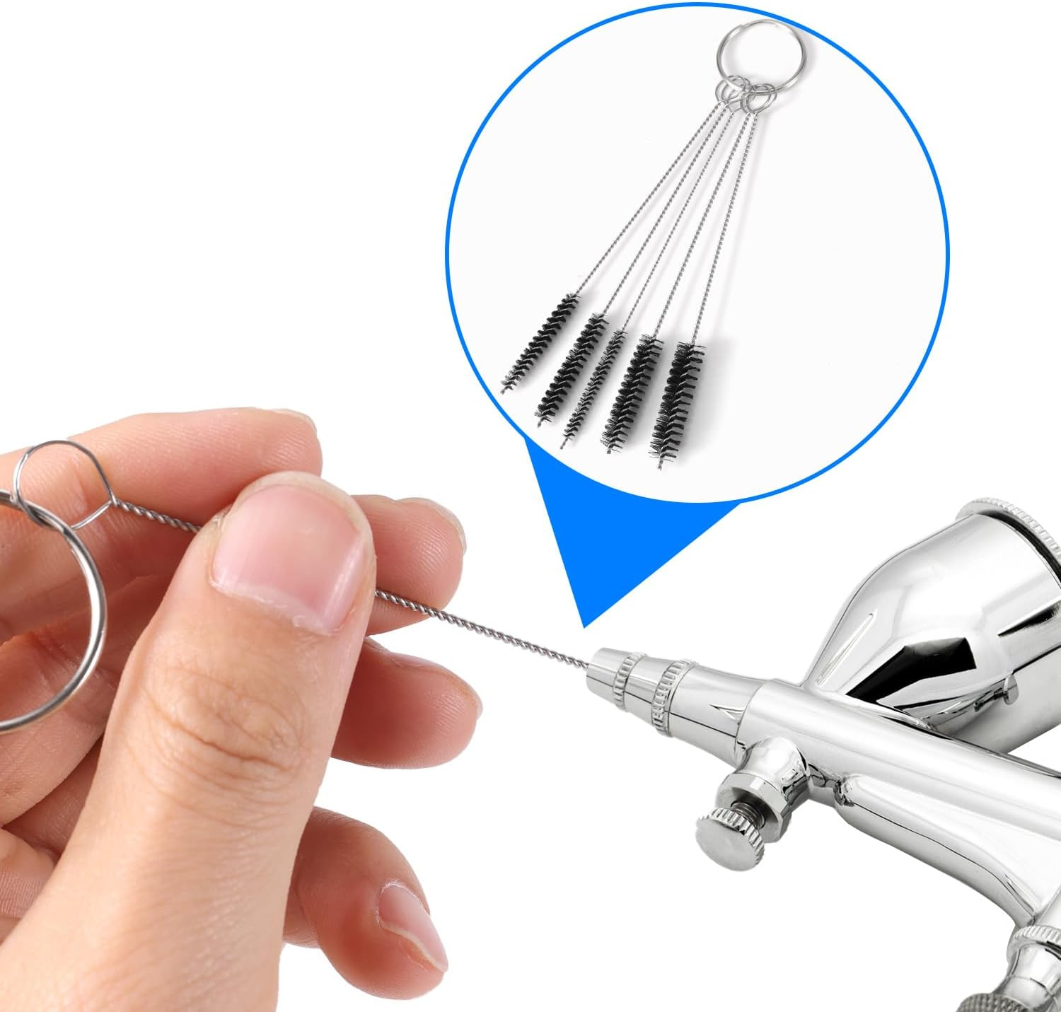 BOXOB Carburetor Cleaning Kit, Stainless Steel Torch Tip Cleaner 26 Aluminum Needles 5 Nylon Brushes 3 Double-Ended Polishing Brushes for Motorcycle ATV Welder image number 1