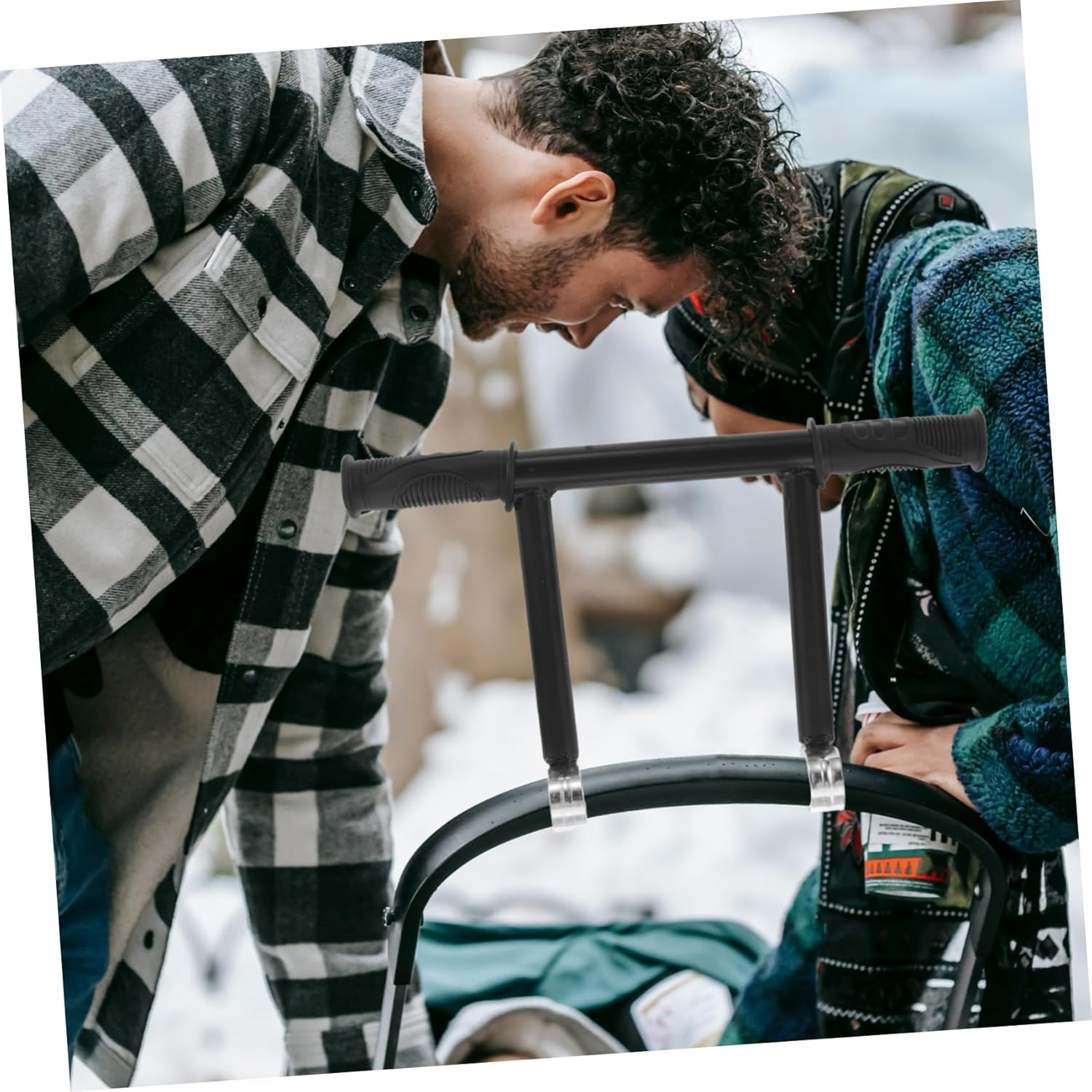 Stroller Handle Extender and Pushchair Handlebar Extension 28Mm Clip Raised Armrest Compatible with Baby Carriage Accessories for Boys and Girls&rsquo; Outdoor Walks