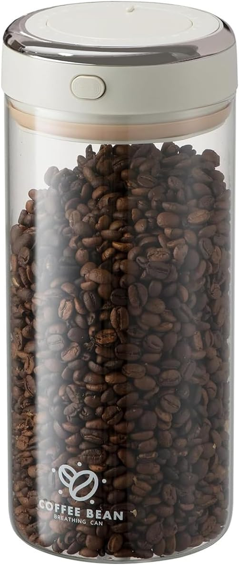 Blissify Coffee Bean Storage Container, Airtight Coffee Canister with One-Way Valve Airtight Lid, Premium Borosilicate Glass Coffee Jar for Beans, Ground, Tea, Sugar, 1700Ml image number 1
