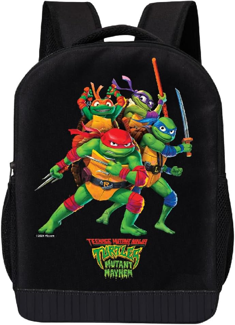Teenage Mutant Ninja Turtles Backpack Shoulder Bag for Boys, Girls, Toddlers - Cute 18" Inch TMNT Kids Backpack for School