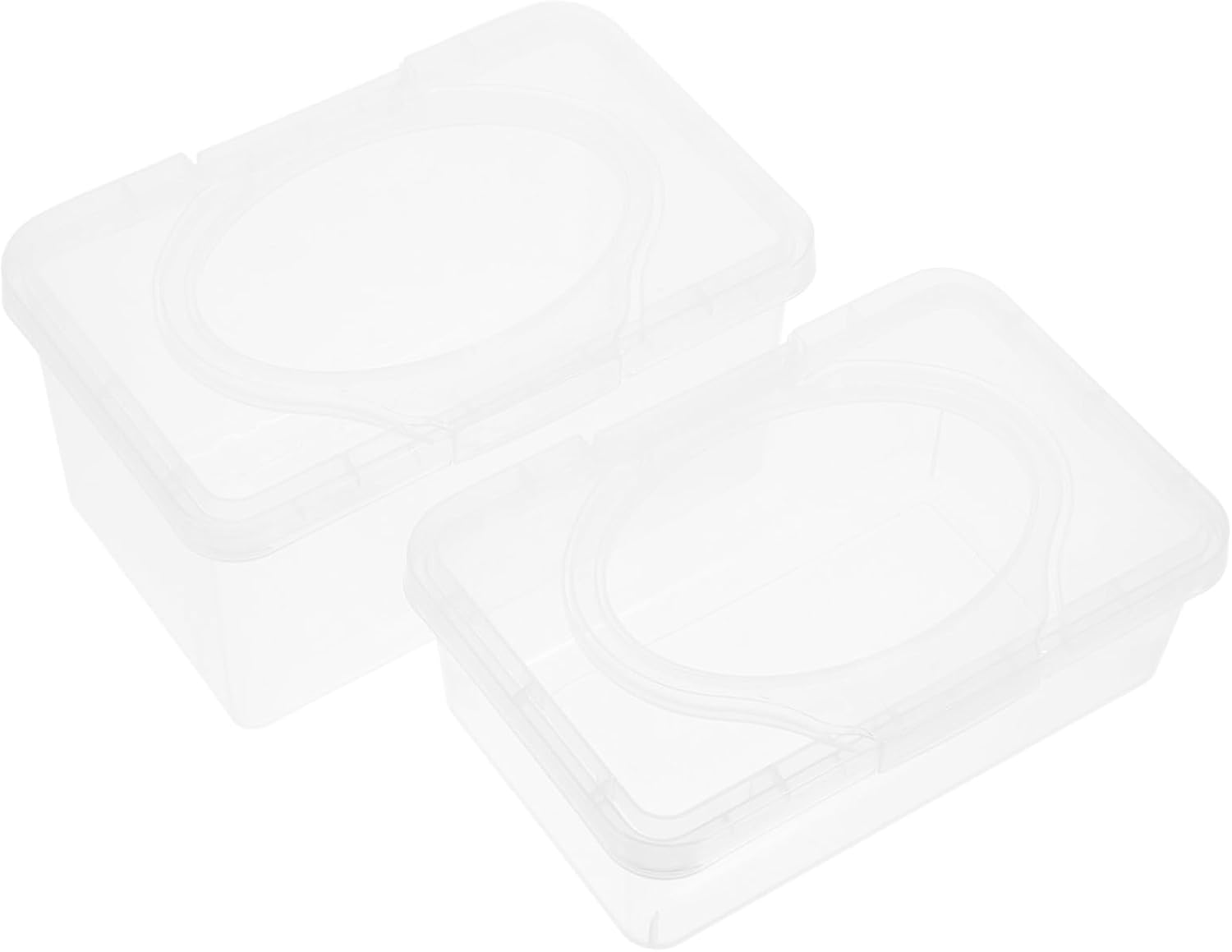 Cabilock 2Pcs Wipes Box for Home Car Dustproof Wipes Dispenser Holder Versatile Easy image number 2