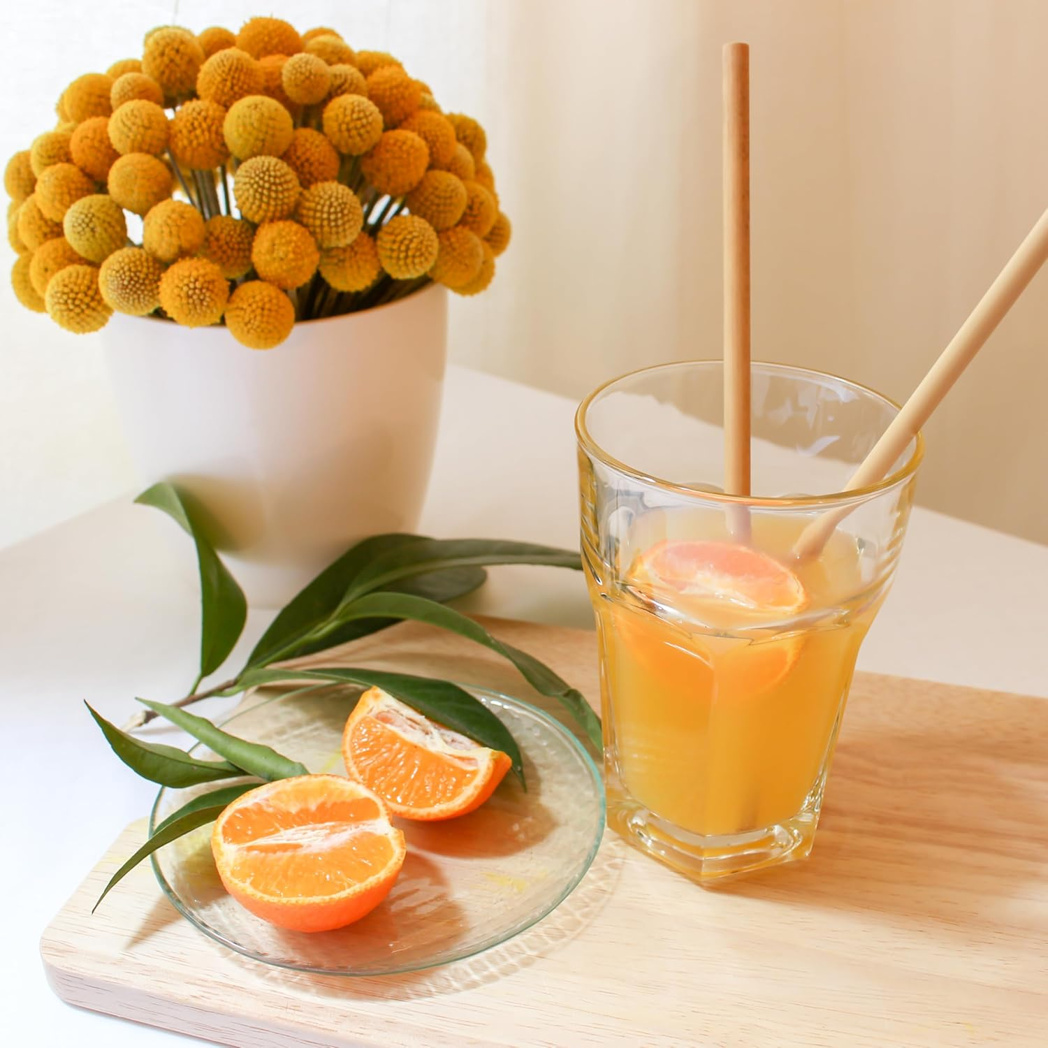 Bambaw Reusable Bamboo Drinking Straws, Reusable Straw, Strong & Durable, Cocktail Straws, Biodegradable Straws, Eco Friendly Straws, BPA Free, Pack of 6 Straws - 5.9'' & 6 Straws - 8.7'' image number 4