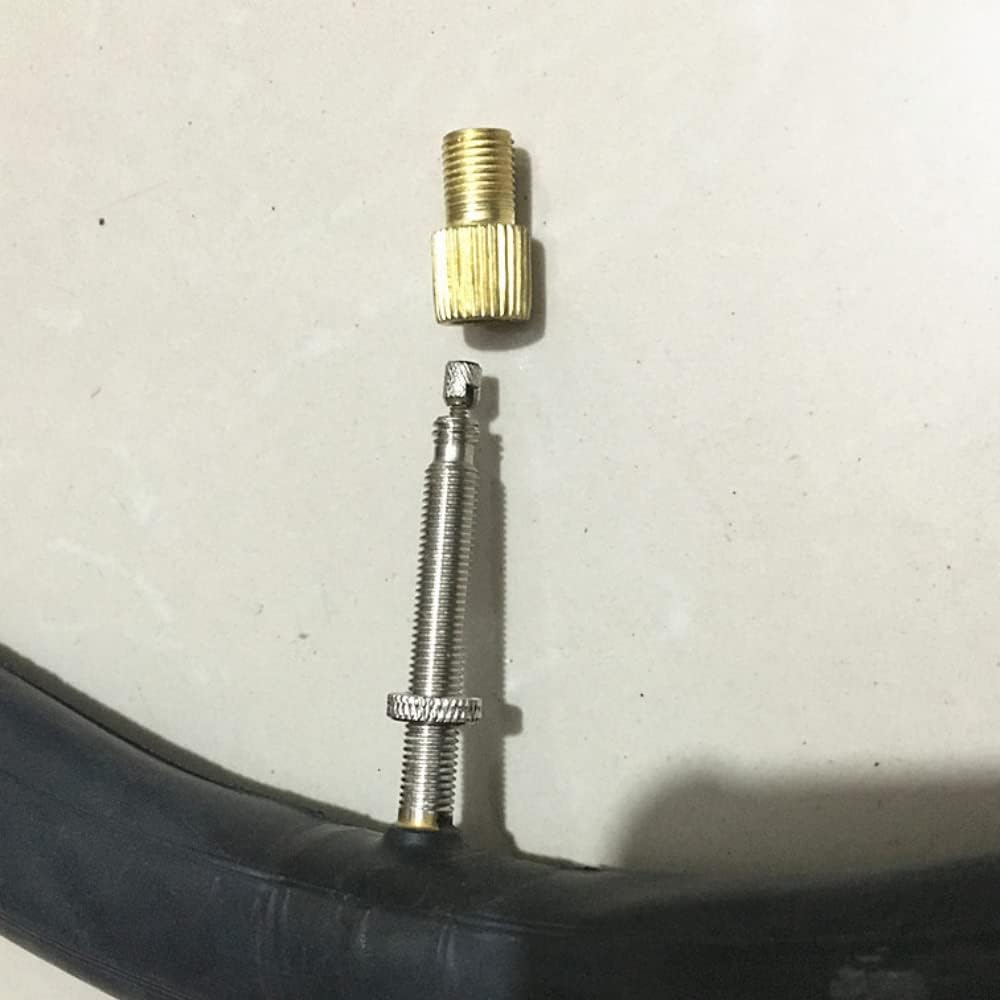 4PCS Bike Brass Presta Valve Adapter - French to US Conversion image number 2