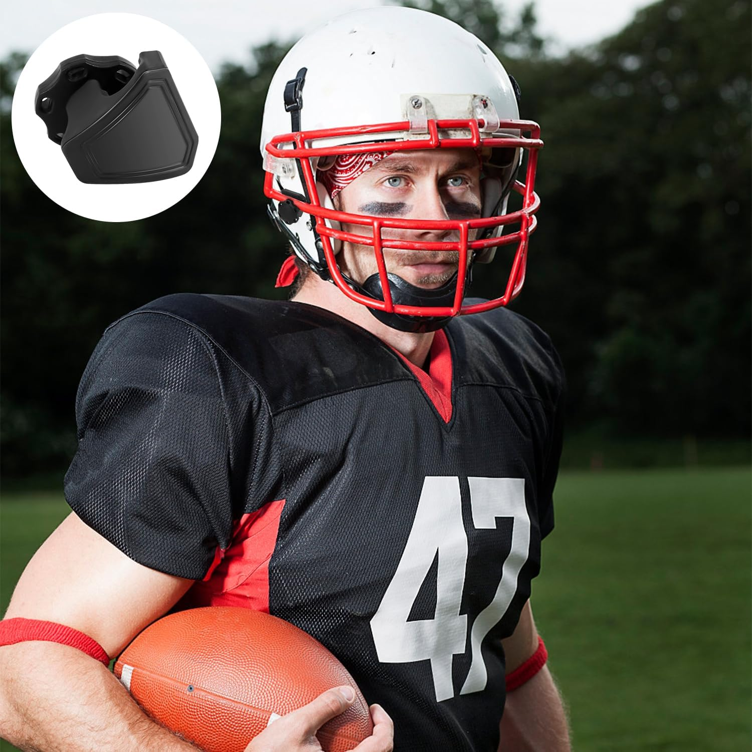 4 Pcs Football Helmet Clips, Football Visor Clips Helmet Screws Fasteners Football Helmet Accessories for Helmet Visor Quick Fix image number 3